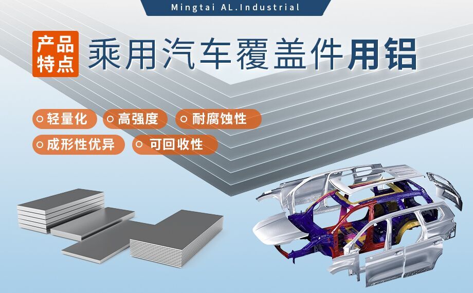 乘用汽車覆蓋件用鋁5系（5052/5182）6系（6016/6111）鋁合金 輕量化、高強(qiáng)度、高成型性